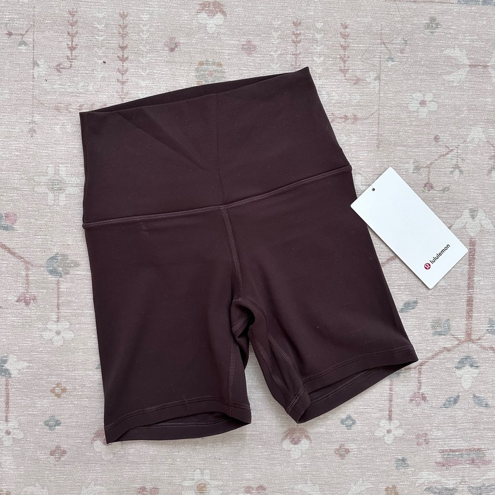 NWT lululemon align high rise biker short 6”